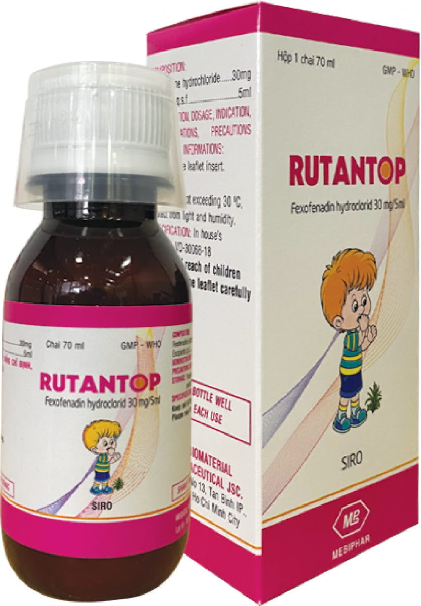 Rutantop giảm viêm mũi dị ứng, mề đay